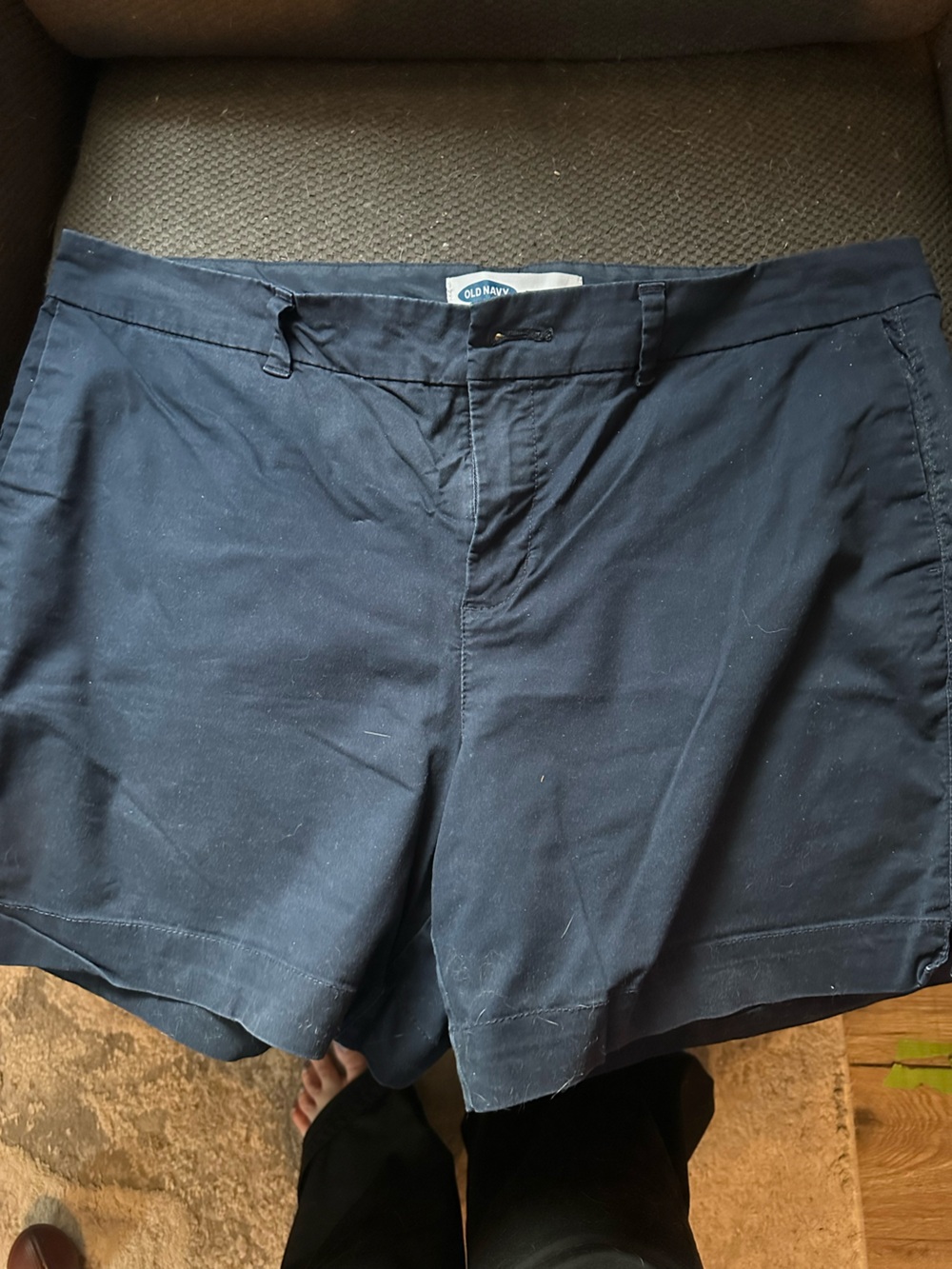 Old Navy Navy Stretch Chino Shorts
